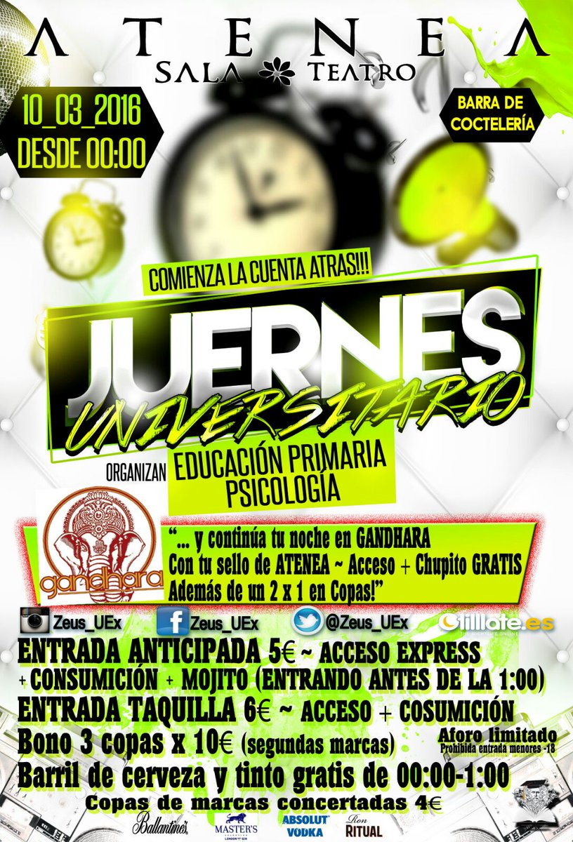 Zeus_UEx's tweet photo. Te gustaría conseguir 2 entradas para el @SpringColourFes?
Compra tu anticipada y entra en el SORTEO!
JUERNES~ATENEA https://t.co/opvcdGkZnV