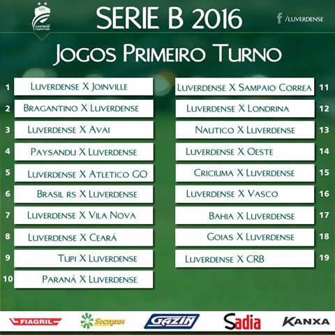 #BRASILEIRÃOSÉRIEB
#SÓJOGÃO
#TABELA