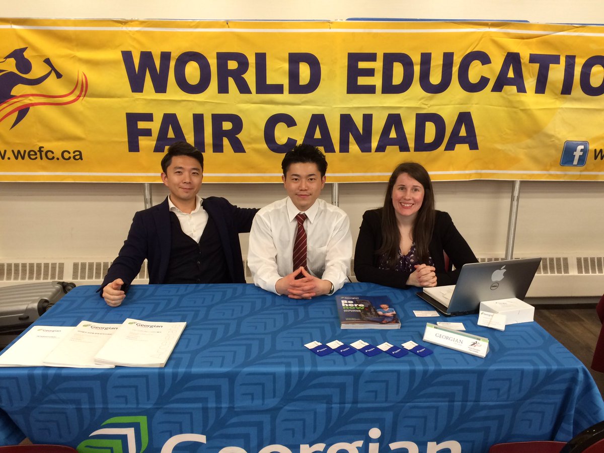 Georgian_JP's tweet image. 本日はトロント、ノースヨークにてエージェント主催のフェアに参加しております。
既にカナダでいらっしゃる方で、カレッジ進学へ興味がある方はぜひいらして下さい。#canada #georgiancollege #studyfair