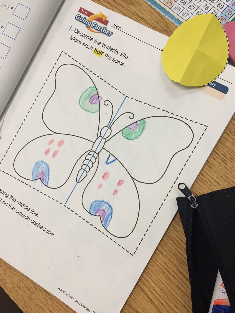 taytigersfirst's tweet photo. Folding and creating symmetry!@HaroldPell @APSMath
#owensfirstgrade https://t.co/oTXrisOZXQ