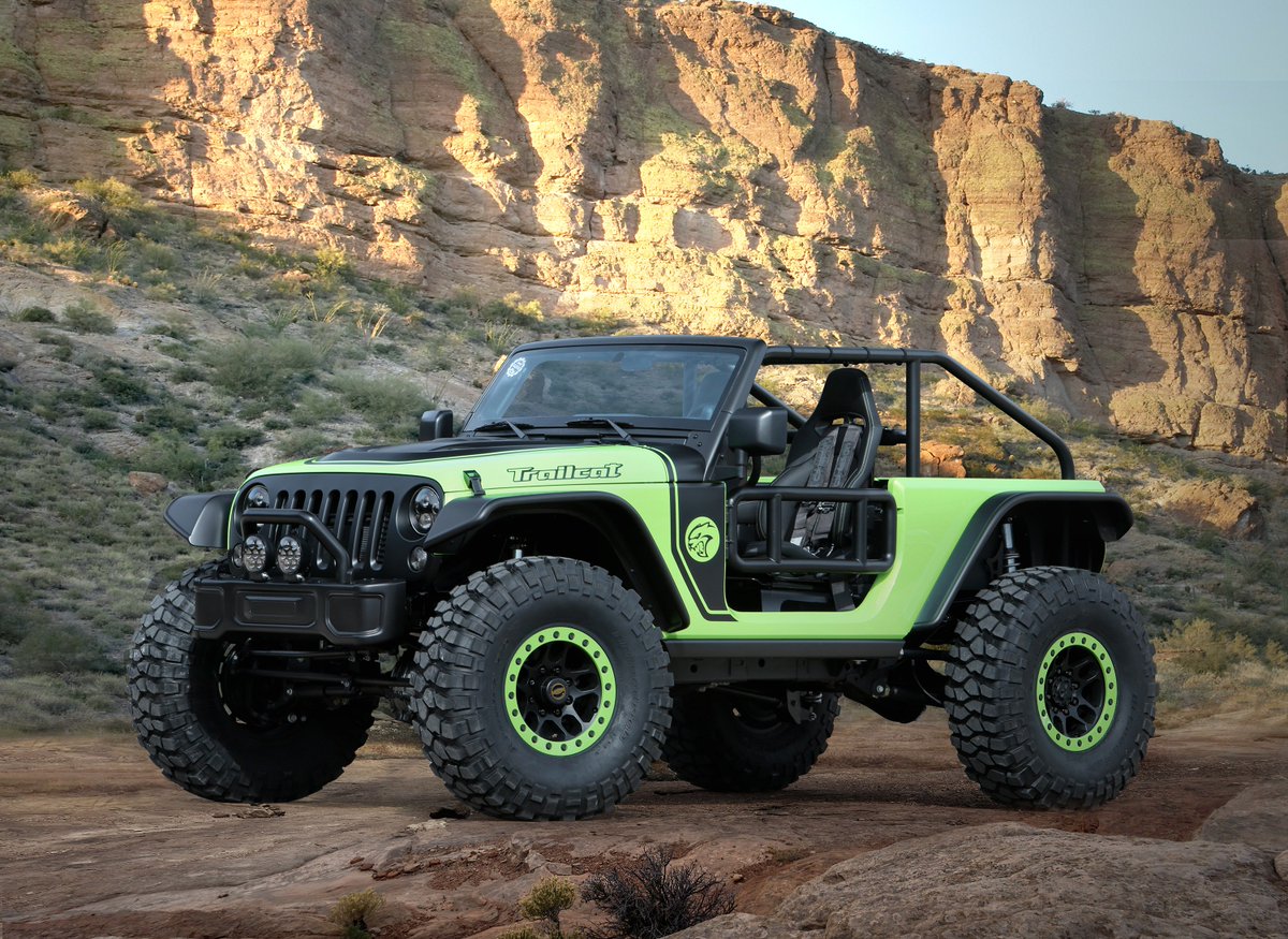 Jeep's tweet image. Gear up for the 50th annual Easter Jeep Safari with these incredible concept vehicles from Jeep &amp;amp; @OfficialMOPAR.