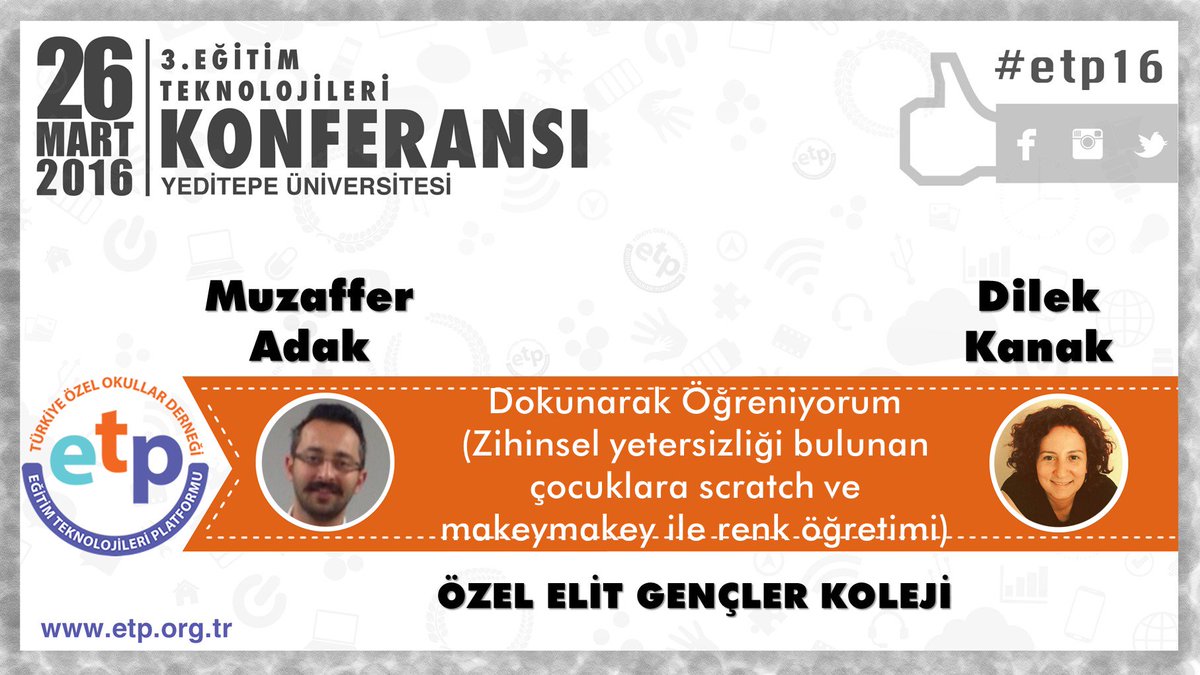 Dokunarak Öğreniyorum,Zihinsel yetersizliği bulunan çocuklarla scratch,makeymakey #ETP16 <a href="/muzaffer_adak/">Muzaffer Adak</a> <a href="/dilekkanak/">dilek kanak</a>