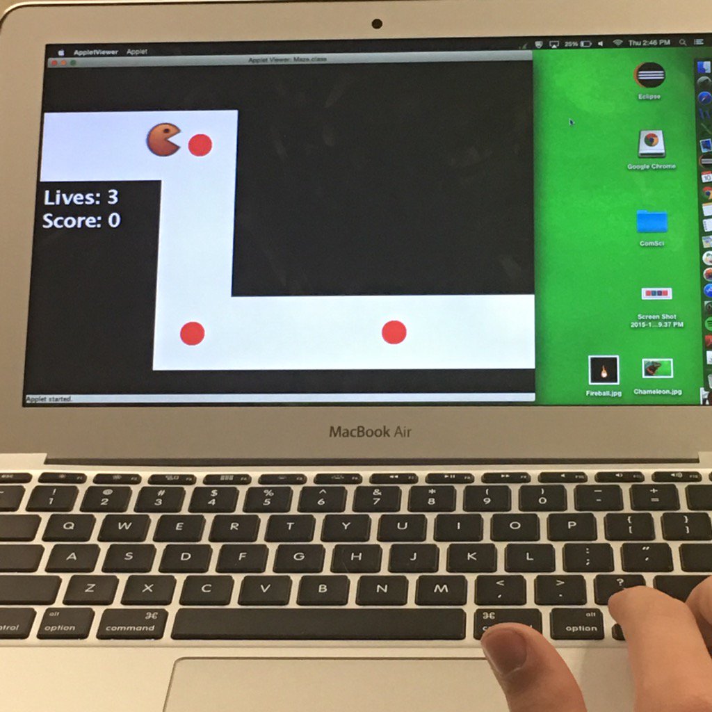Pacman in CompSci today!
#feelalittleold