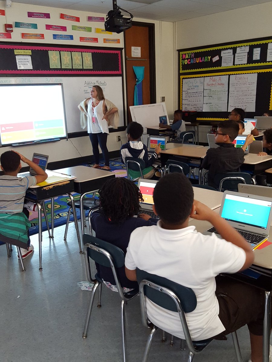 chelebele015's tweet photo. Nothing like a friendly game of kahoot to help review place values and rounding #techintheclassroom #learningisfun https://t.co/0PhG6kwXhx