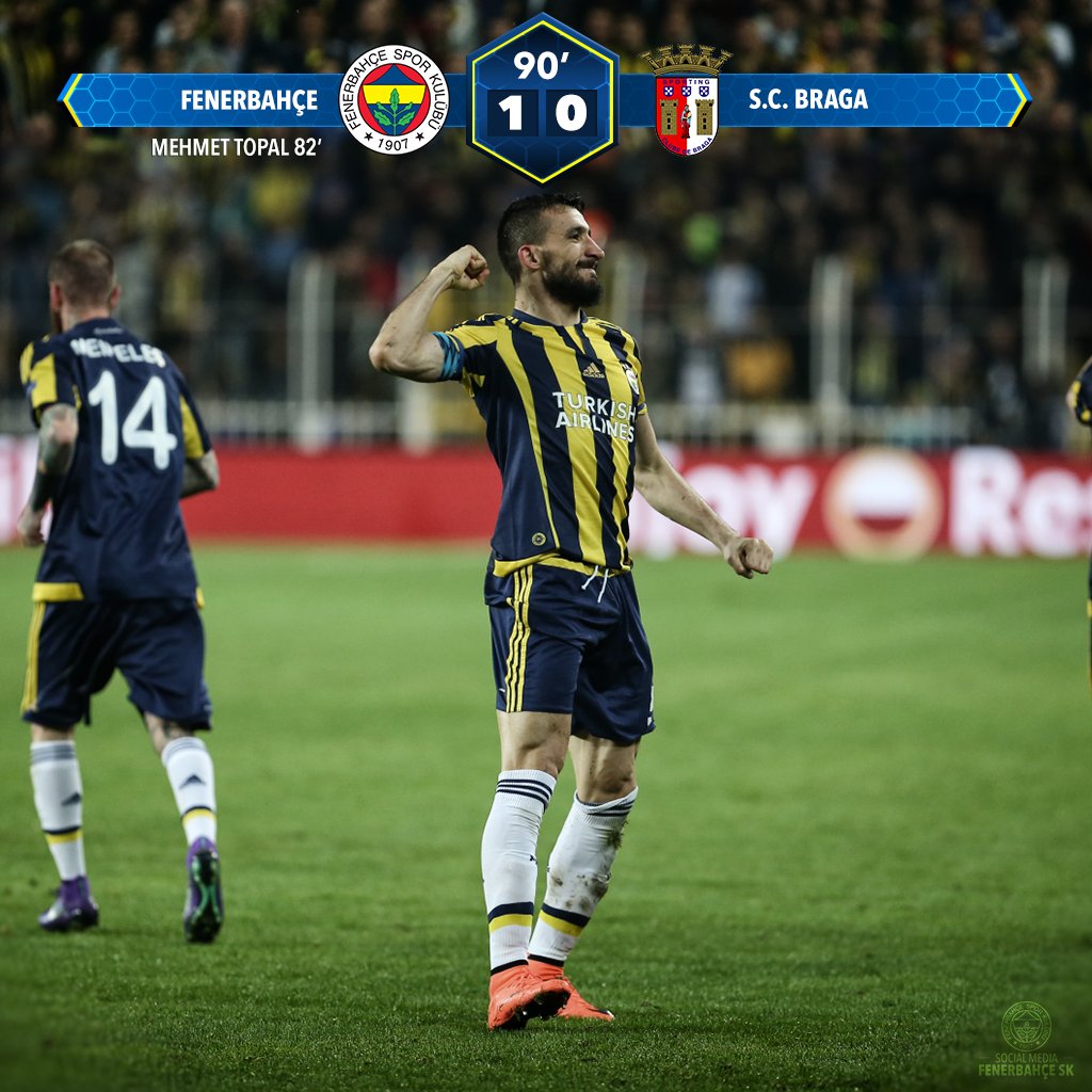 Maç Sonucu | Fenerbahçe 1-0 Braga . Tebrikler #Fenerbahçe! #UEL