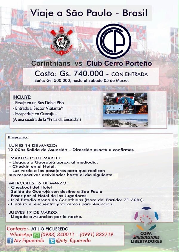 CompAzulgrana's tweet photo. Sorteamos un Viaje a Brasil p/ alentar a #Cerro
Participan todos los que RT este Tweet y sigan la cta

LEER LA NOTA https://t.co/do0zCh2UU1