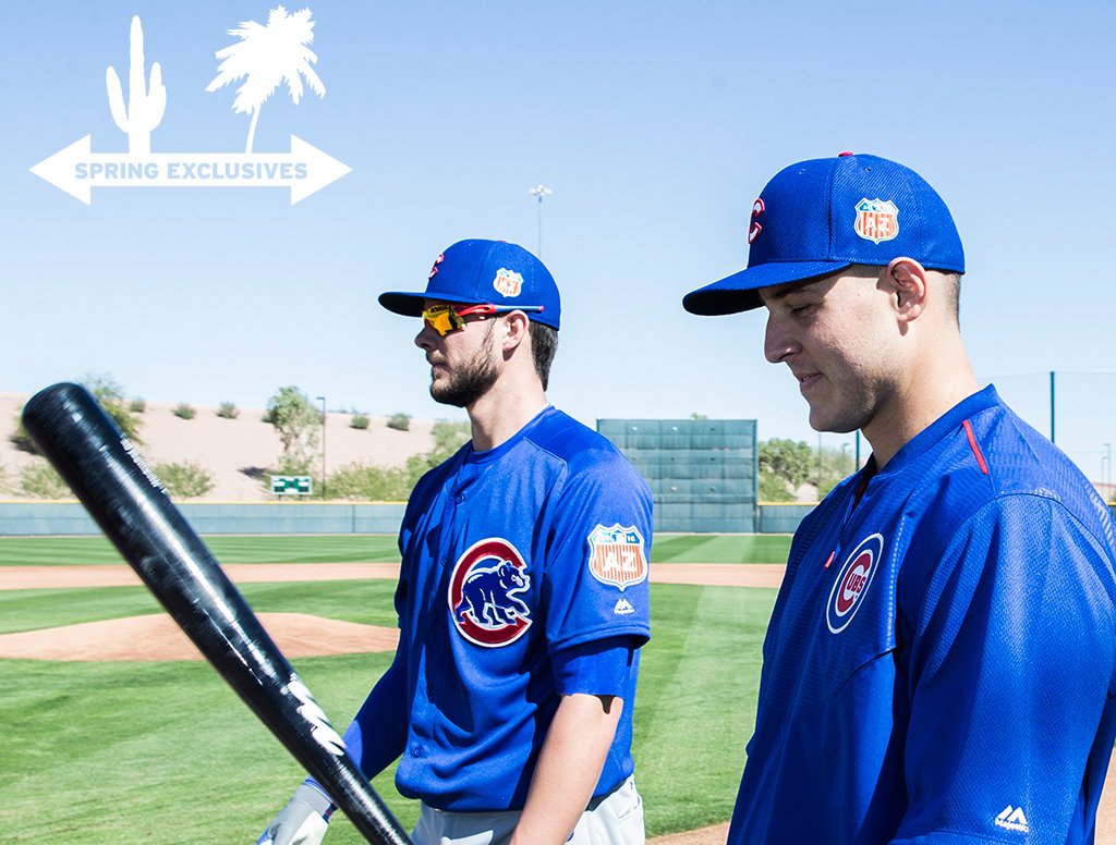 MLB's tweet photo. #Bryzzo. #SpringExclusives https://t.co/JgxzCQNpNo