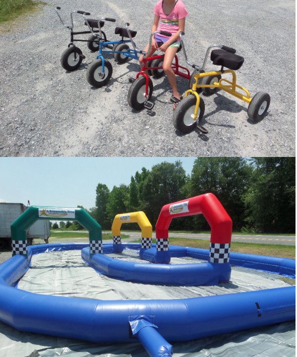 UNCCFITFAIR's tweet photo. @uncc_ 4-9-16 come on out and play. two lane bungee run and race on trikes https://t.co/KqX2VoUXHg