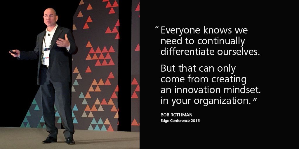 GapIntl's tweet photo. .@RothmanBob presenting his talk on the importance of having an #innovation mindset in your organization at #YPOEDGE https://t.co/tSzjVQTLI0