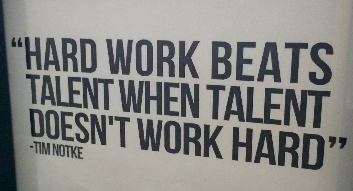 Donaldbest Ca On Twitter Today S Truth Hard Work Beats Talent