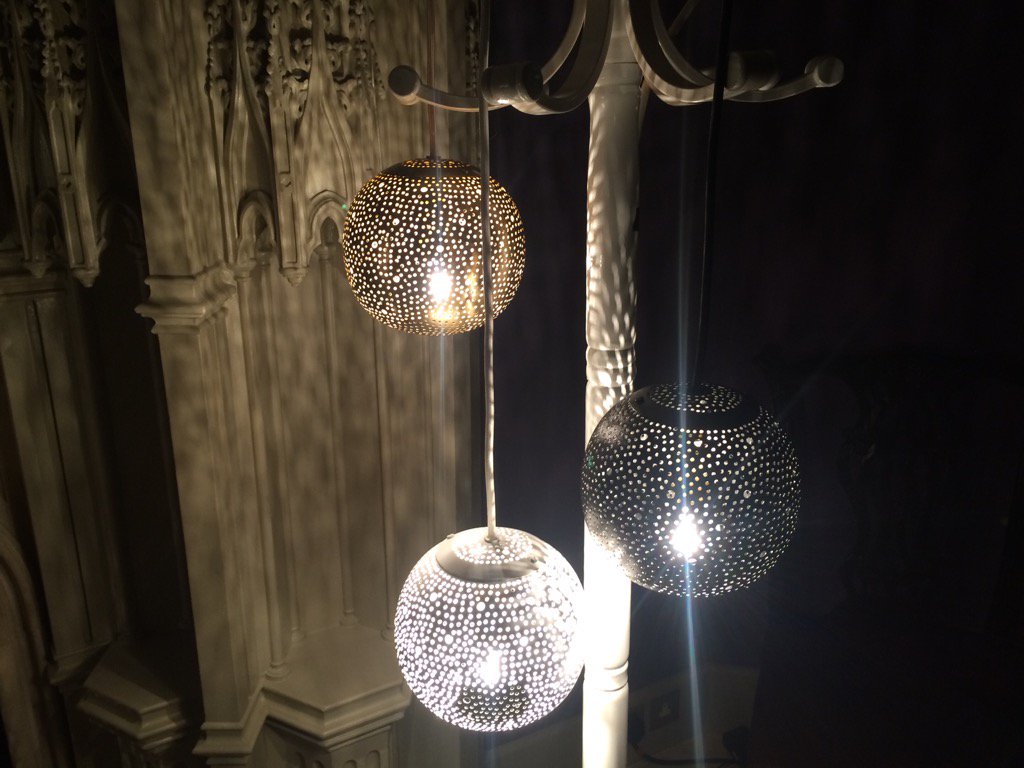 BolzaF's tweet photo. I have seen the light(s) -  lovely stuff by @designedbylight on show at walpole's strawberry hill house https://t.co/3J6QNy7XAI