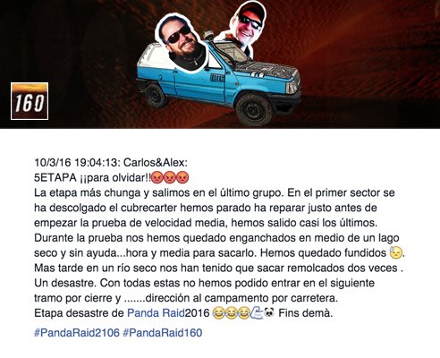 EnrutaPandaRaid's tweet photo. Crónica de la 5ª Etapa del @Panda_Raid 2016
Os dejamos el enlace aquí -> https://t.co/qJG7ENPdWq
Mañana 6 y última ! https://t.co/SjSDESdXLF