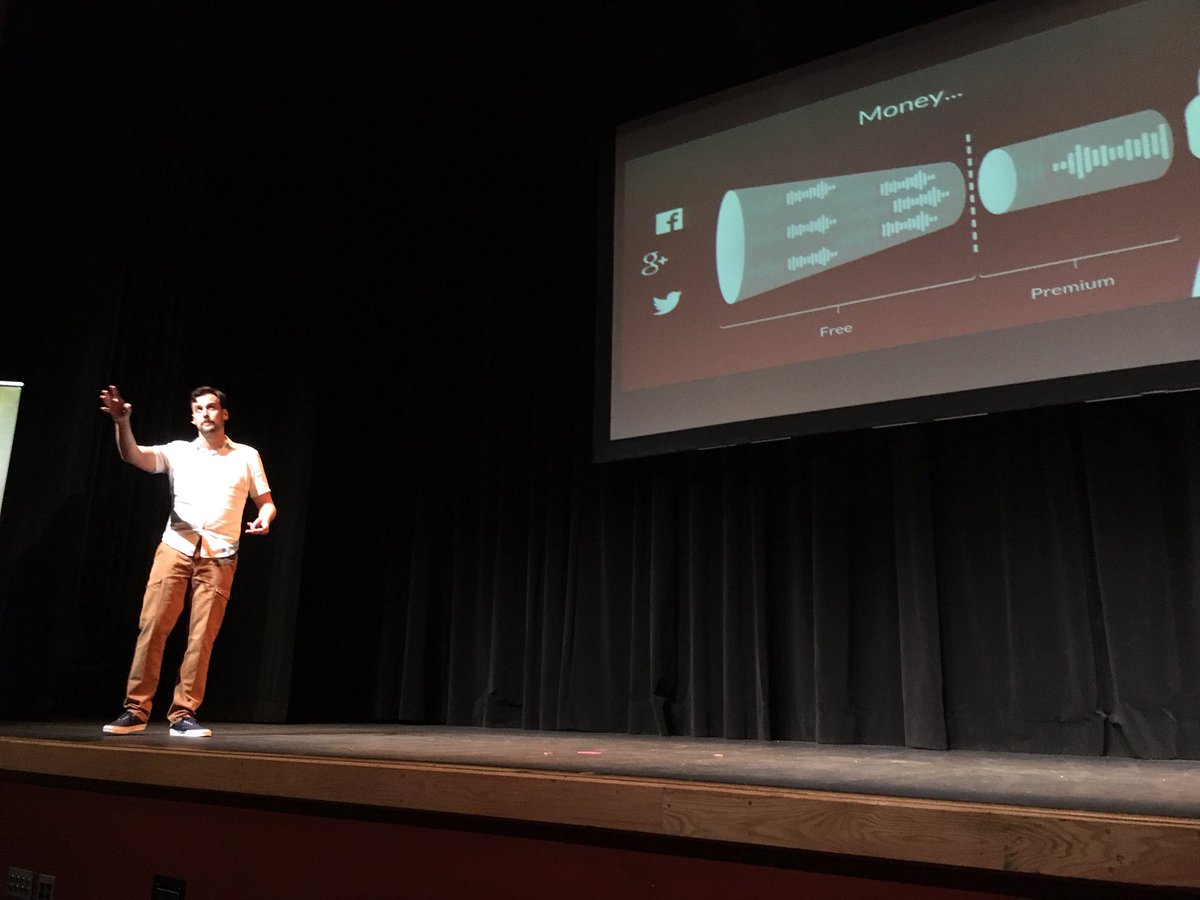 SavIsSavvy's tweet photo. "We are the solution to podcasting that medium was to Twitter" @tapewrite just launched and rocks #gasparillaIX https://t.co/7Q6izR0wIz