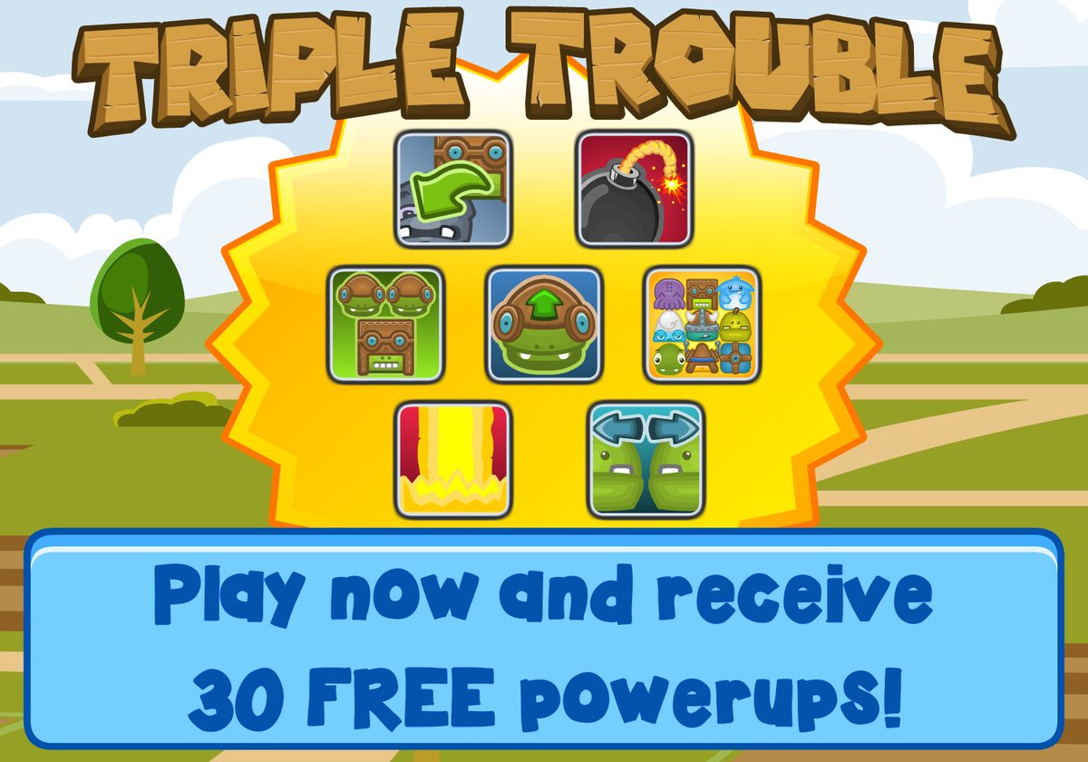 IndieGamesLab's tweet image. #Play Triple Trouble now and get 30 FREE Powerups! apps.facebook.com/tripletrouble  

#Win
#Prize
#PowerUp
#ReTweet