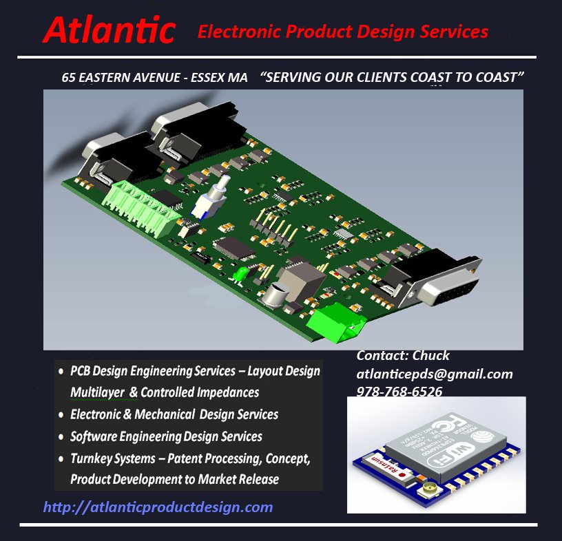 atlanticepds1's tweet image. #BessemerVenturePartners #smartproductdesign #GoogleVentures
Medical,Industrial,Aerospace,IOT,Military,DOD,Consumer!
