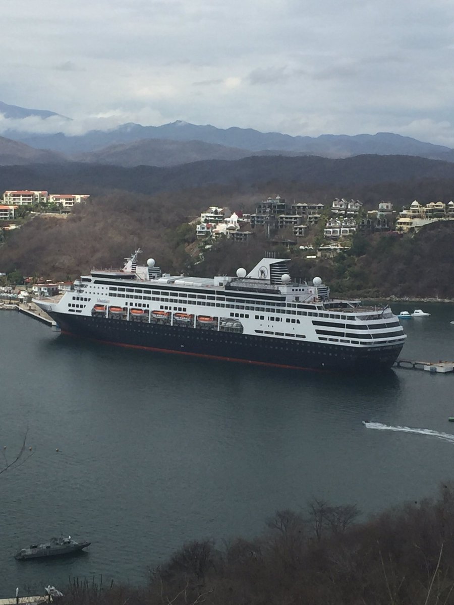 TheKennebunkInn's tweet photo. Beautiful view of #Maasdam from the Mexican mountains #chefsatsea #HollandAmerica #cruising https://t.co/T7x07eGbcR