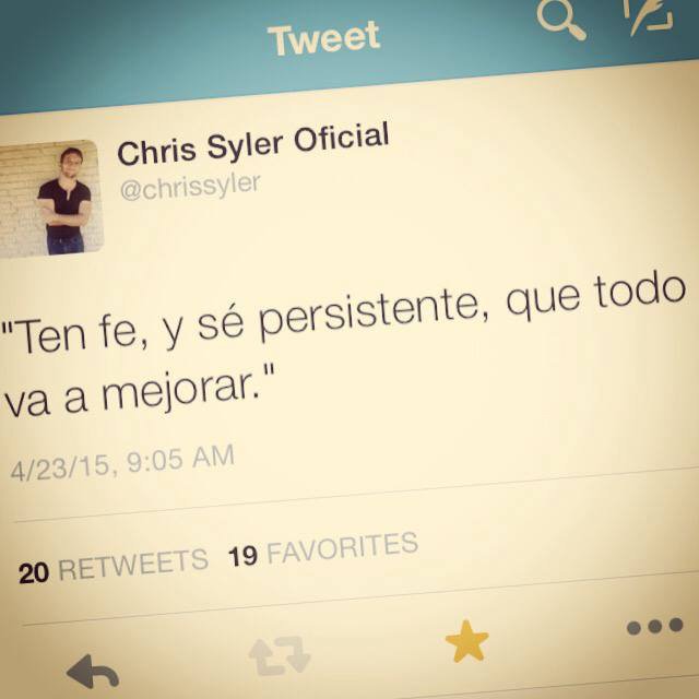Chris Syler Oficial on X: Gracias por llegar a mi vida.   / X