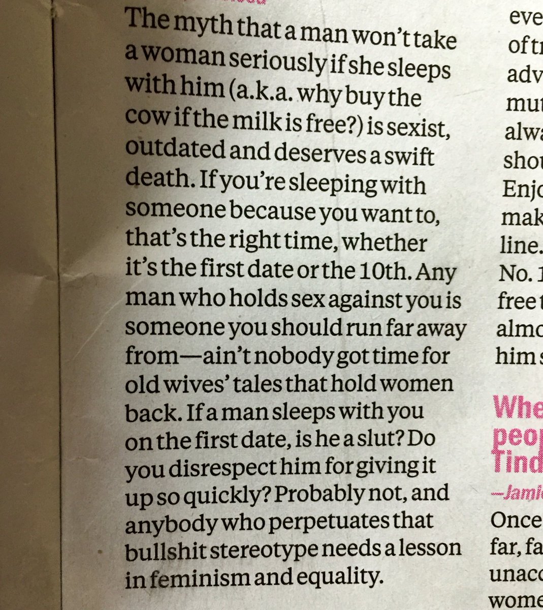VANESSALPOWELL's tweet photo. Required reading. 🙌🏼 (see pic) c/o @jillathrilla via @TimeOutNewYork #sexplain https://t.co/SQuMwOffUP