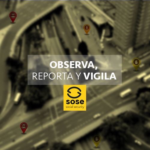 Realiza reportes desde cualquier punto de tu ciudad, tú eres el protector de tu comunidad 👮 soseapp.com