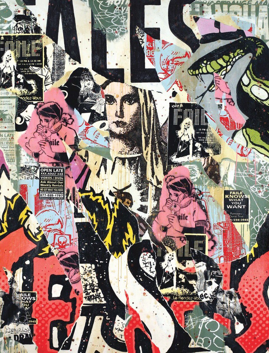 'Faile Mary Torn' work on canvas from 2007. #faile #faileart #tbt #painting