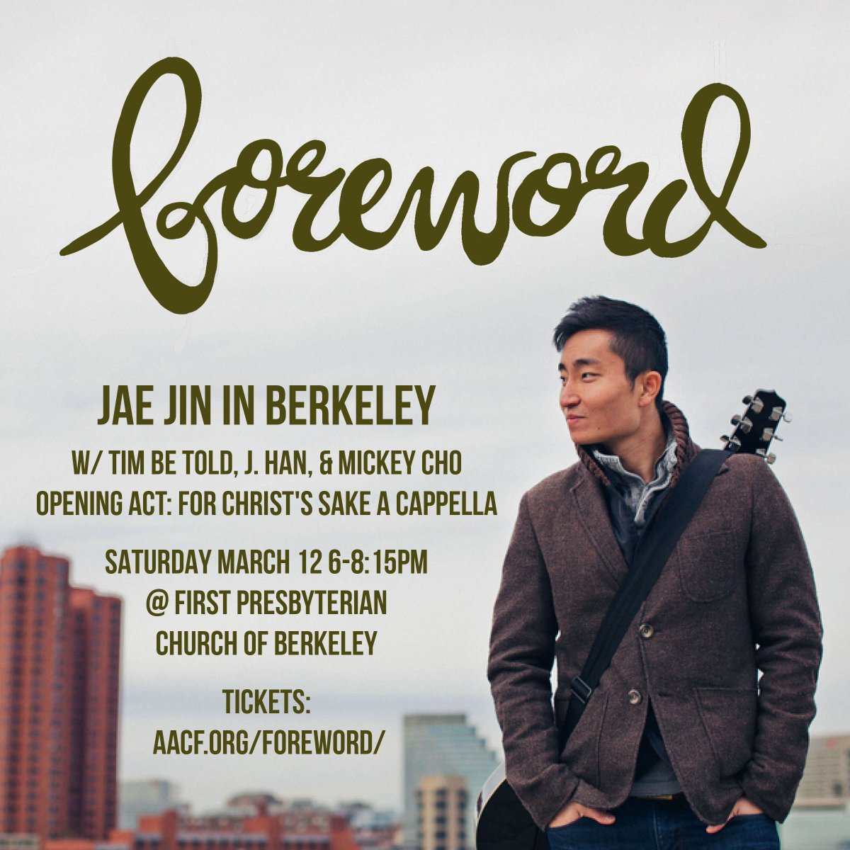 JaeJinMusic's tweet photo. This Saturday in Berkeley, CA! Last show to wrap up this first tour leg before heading back East! Come through! https://t.co/kw9dRLOQ7q