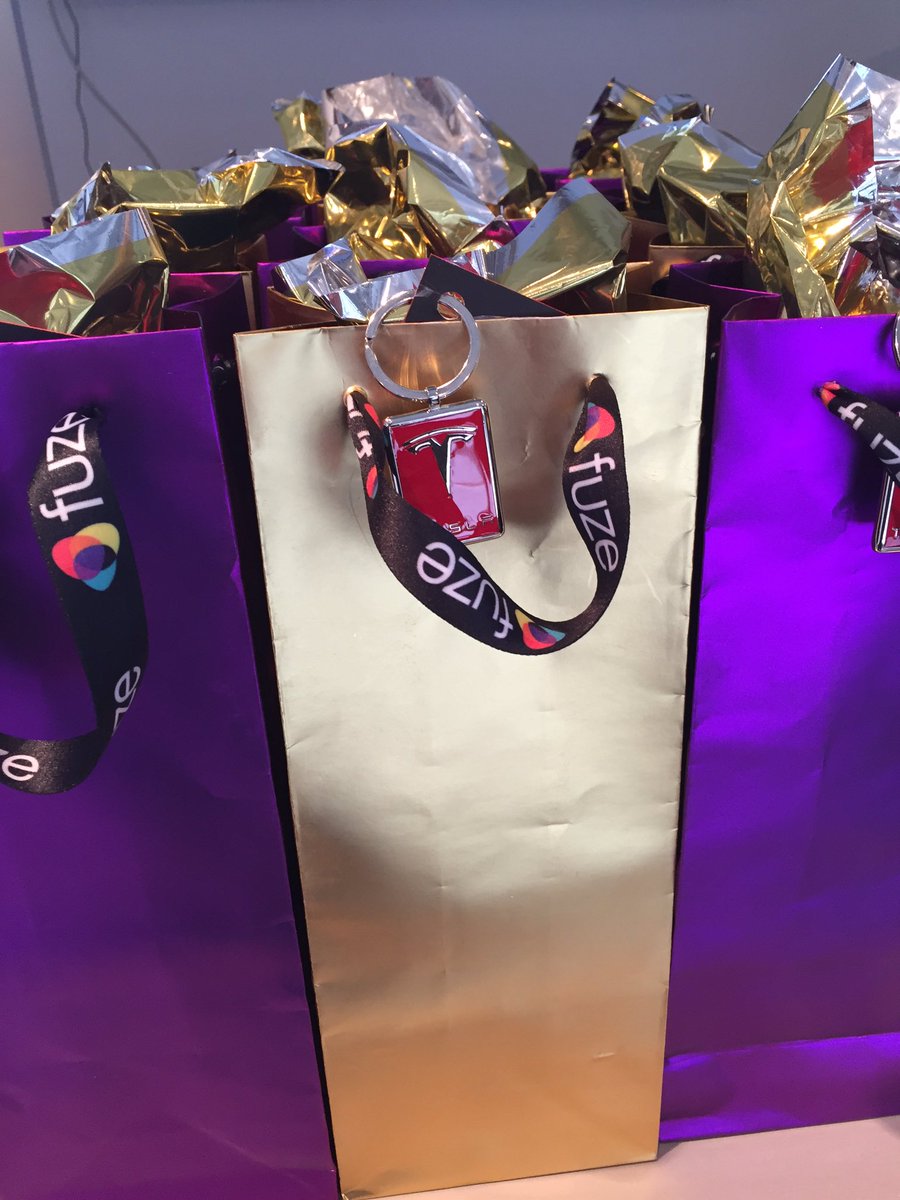 Sully1809's tweet photo. @fuze and @TeslaMotors gift bags getting prepped for tonight's event #fuze #TeslaDC https://t.co/i1yc4wqHE3