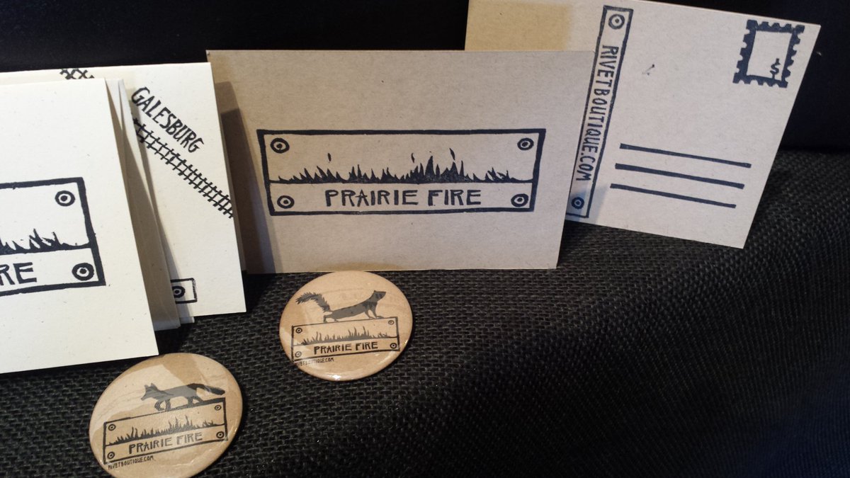RIVETBOUTIQUE's tweet photo. @KnoxCollege1837 This alum donates 30% of Prairie Fire button & card sales to Knox. #seminarystreet #galesburgmade https://t.co/SUspxDnIdO