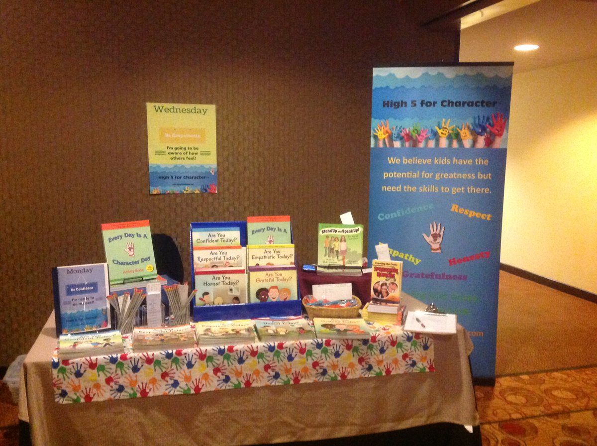 Hi5ForCharacter's tweet image. Our books are going to Tennessee, North Dakota, New Mexico, Illinois, Maryland, and Virginia!#sswaa2016conference