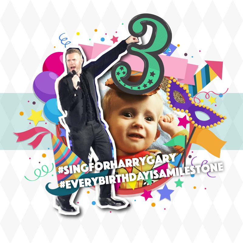 Verybraveboy's tweet photo. @GaryBarlow you are invited to my party pls DM my mummy or daddy to say you can come asap ❤️❤️#singforHarryGary 🎂🎉❤️ https://t.co/SjamNS2ILh