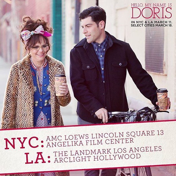 IamCBoyd's tweet photo. Hello, My Name Is Doris! Opening this weekend in NY &amp; LA! Can't wait for you all to see it! #HelloMyNameIsDoris https://t.co/1yvEjLqrZw