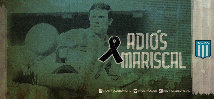 RacingClub's tweet photo. Adiós, Mariscal. https://t.co/wPcDtVjM7n https://t.co/P1kYQy25yJ