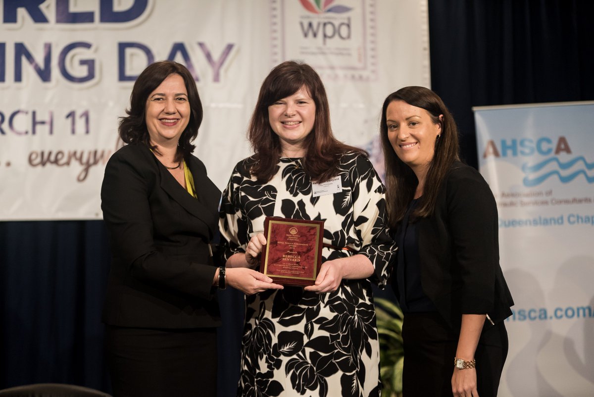 a_palaszczuk's tweet photo. Rebecca Senyard is #QLD's first ever Women's Ambassador for Plumbing. Congratulations! #WorldPlumbingDay #MPAQ https://t.co/NEYg5PfIWf