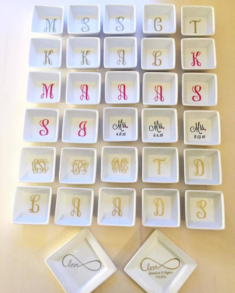 ETLCblog's tweet photo. Wedding season is right around the corner! Processing lots of orders from yesterday.. Ring dishes for both brides a… https://t.co/J4nZwTw4YV