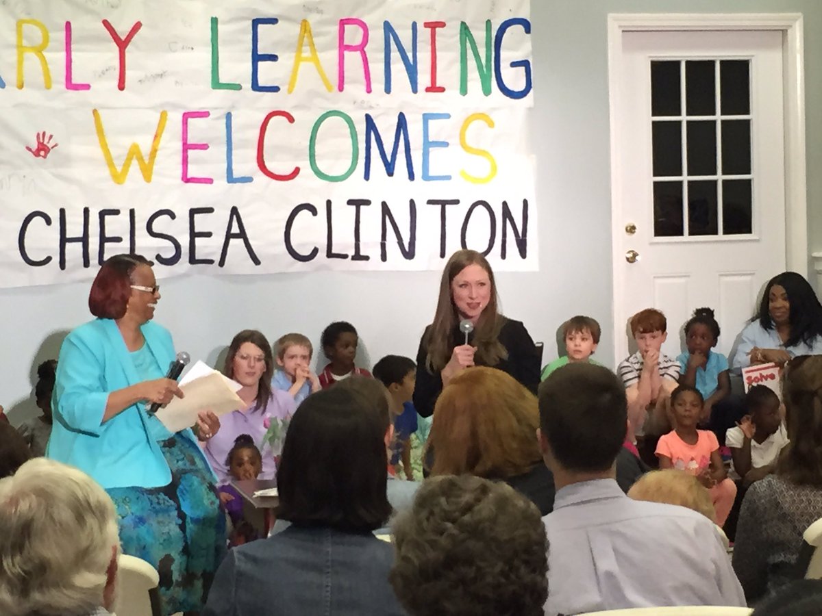 SamGraubard's tweet image. Chelsea Clinton speaking about her 17-month-old daughter &amp;amp; current pregnancy @ActionNewsJax