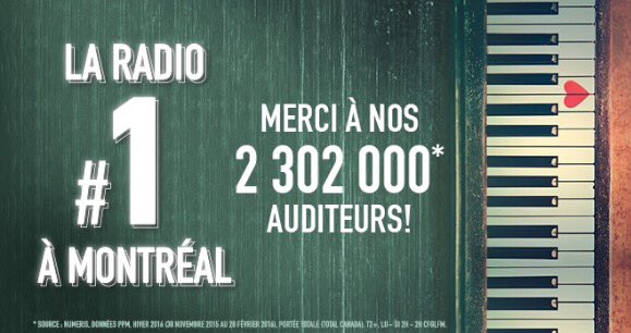 Rythme1057's tweet photo. MERCI 2 302 000 fois à tous nos auditeurs! Pour plus de détails, cliquez ici: https://t.co/9PrnttdmJh #RythmeFM #MTL https://t.co/MWH5yBnoqS