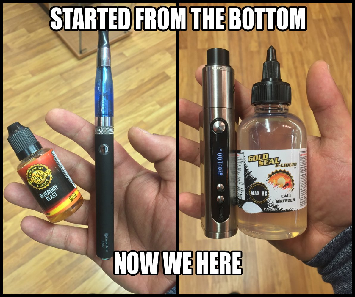 We all had to start somewhere... #ThrowbackThursday

#TBT #Vape #GoldSealeLiquid #Vapeshop #Brantford #Vapeon
