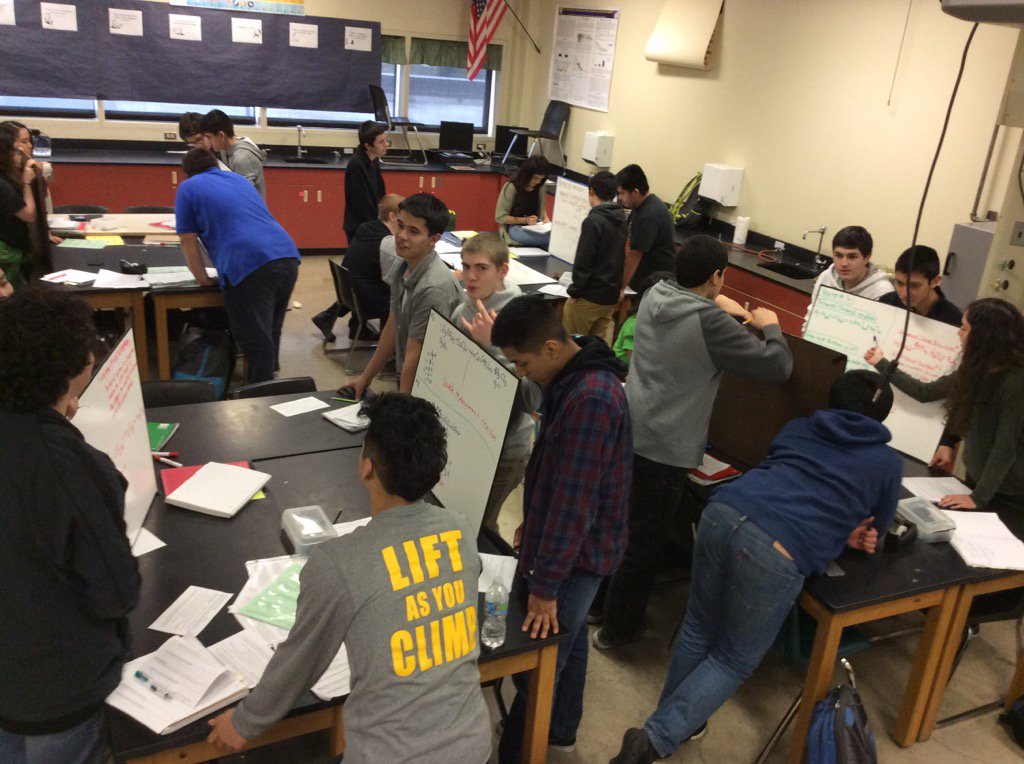 melmeloy1's tweet photo. Fourth period checking each other's works in a board meeting! So proud :) #teach180 https://t.co/JC9zmhS84b