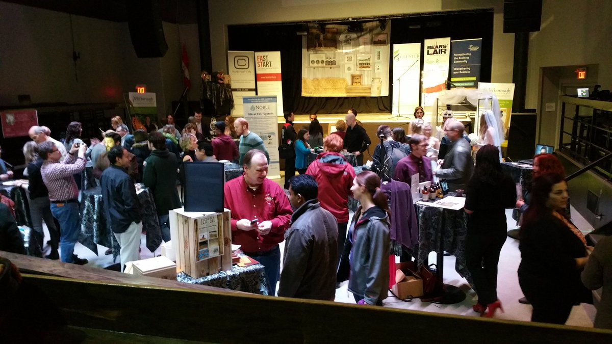 BearsLairPtbo's tweet photo. Happening now! @TheVenuePtbo all contestants showcase! Come support #ptbo #entrepreneurs! https://t.co/wQzP5JzVCC