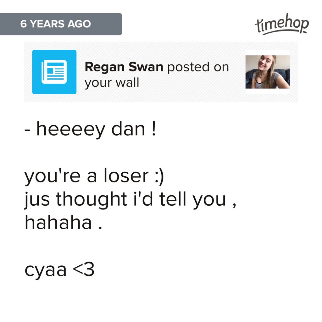 DanWood18's tweet photo. lol thanks regs #timehop https://t.co/gsfYGQhTZf