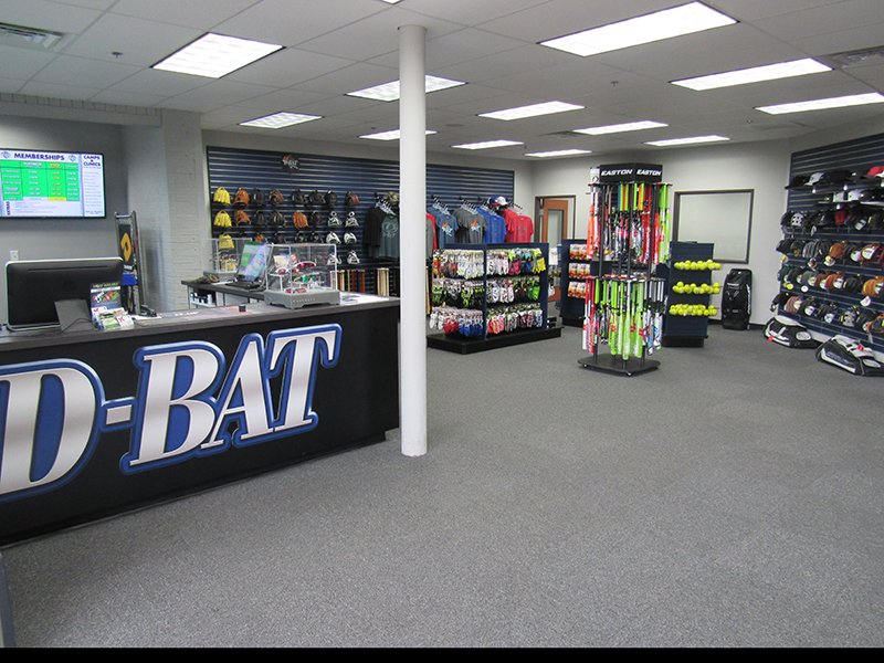 this is what our pro shop will look like and it will contain all kind of baseball/softball merchandise