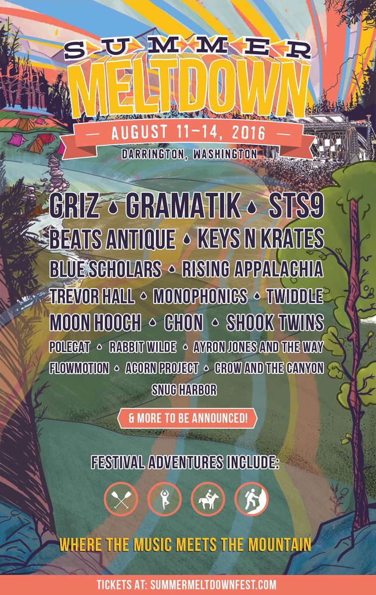 August 11-14. Darrington, WA #SummerMeltdown