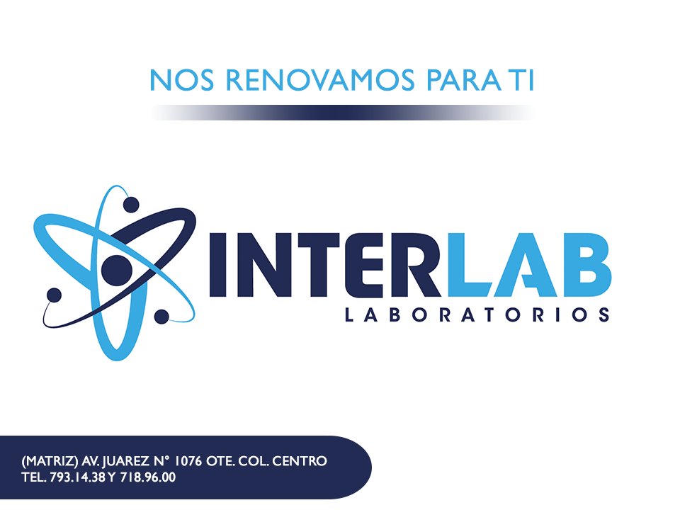 labInterlab's tweet image. En el laboratorio interlab nos renovamos para ti.