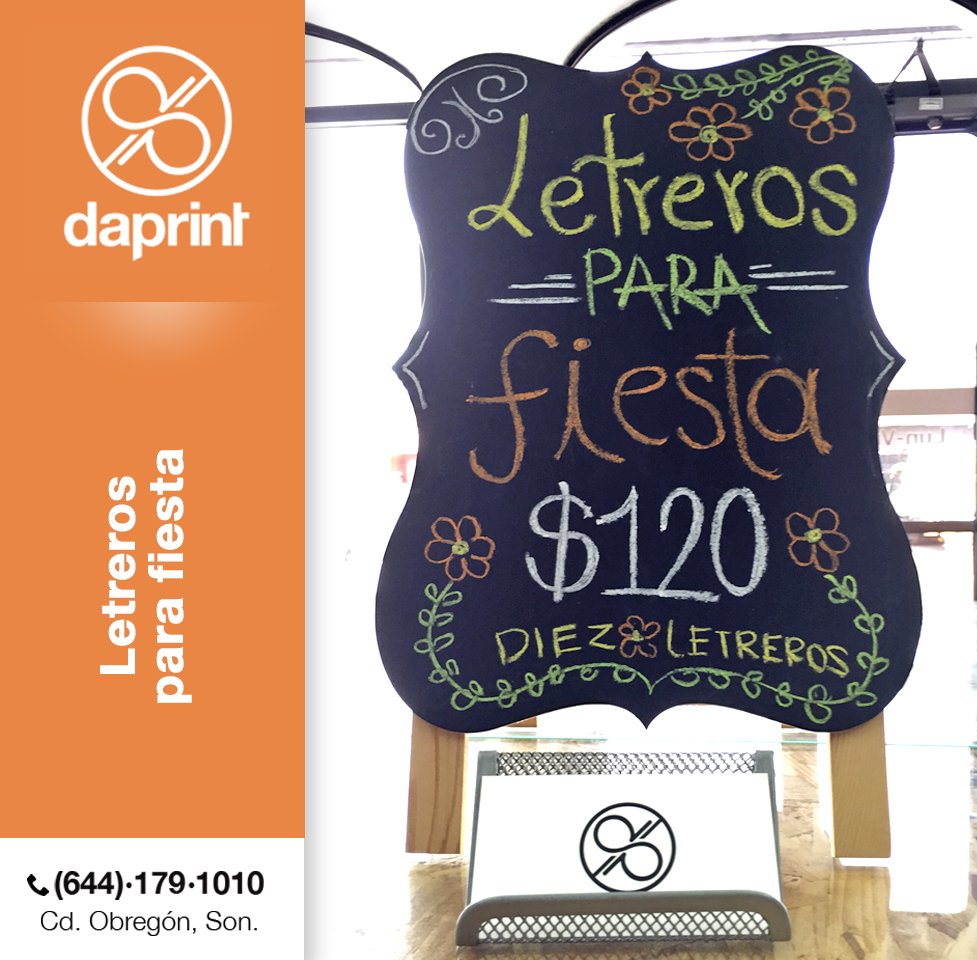 Daprint_mx's tweet photo. El lugar para hacer tus #LetrerosParaFiesta es en #Daprint ¡Aprovecha nuestros #paquetes!👌😍 #WeLovePrint 💛 https://t.co/kelg3iSvHp