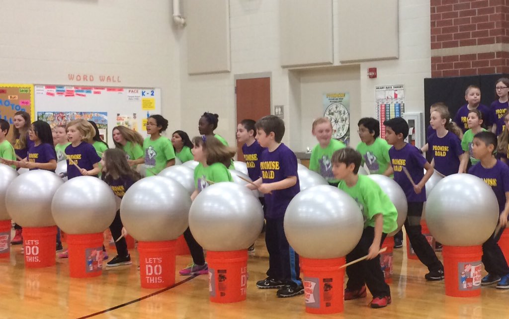 TESPrincipal's tweet photo. Check out these drums!! Just another way to use the exercise balls! #pre1516 #prepbl #collaboration https://t.co/G7WYgcy4aN