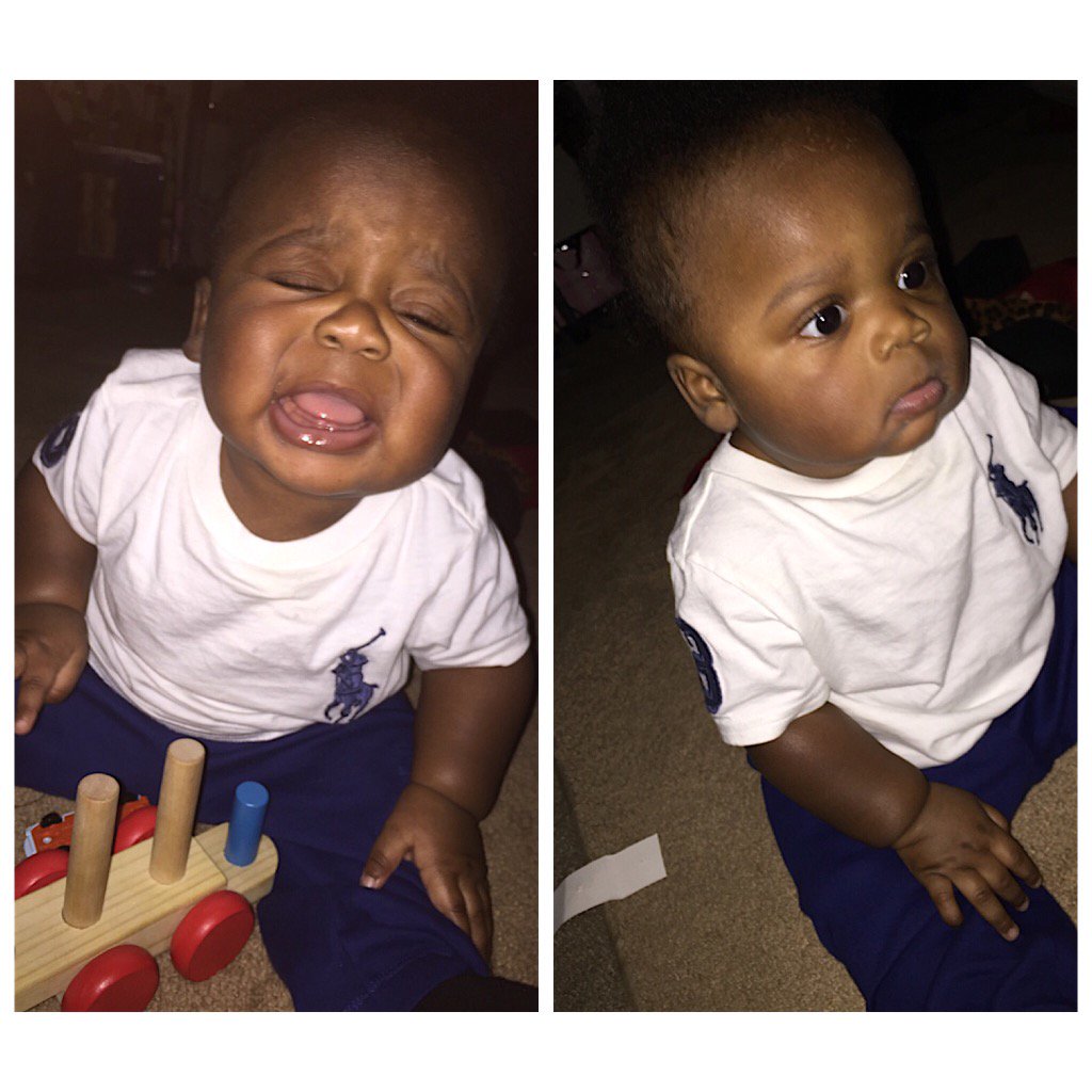 _Vaughneisha's tweet image. My Du getting so big 😩 #2teeth already ..