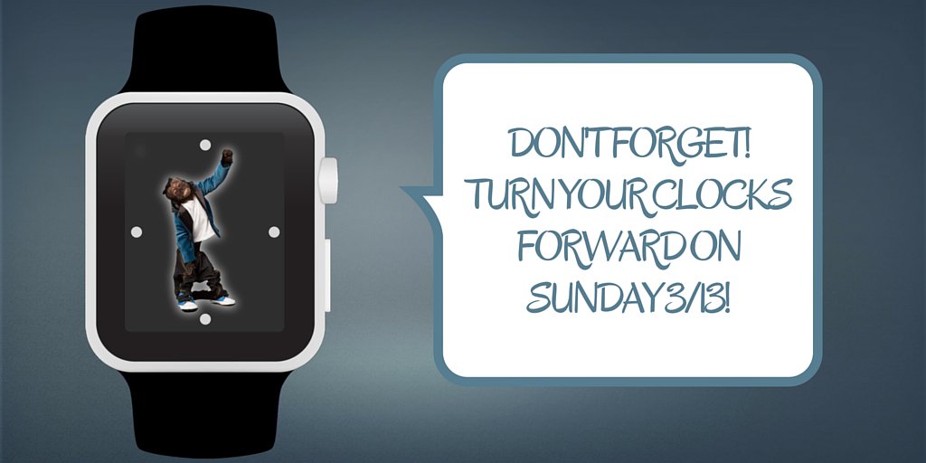 MontyMonkeyUp's tweet photo. Don't forget to #springforward this weekend!!! https://t.co/x2j5mBpXQ0