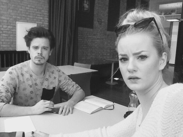 De Fransse Eijkel is al de hele week hard aan het repeteren in Theaterstudio Amsterdam!!