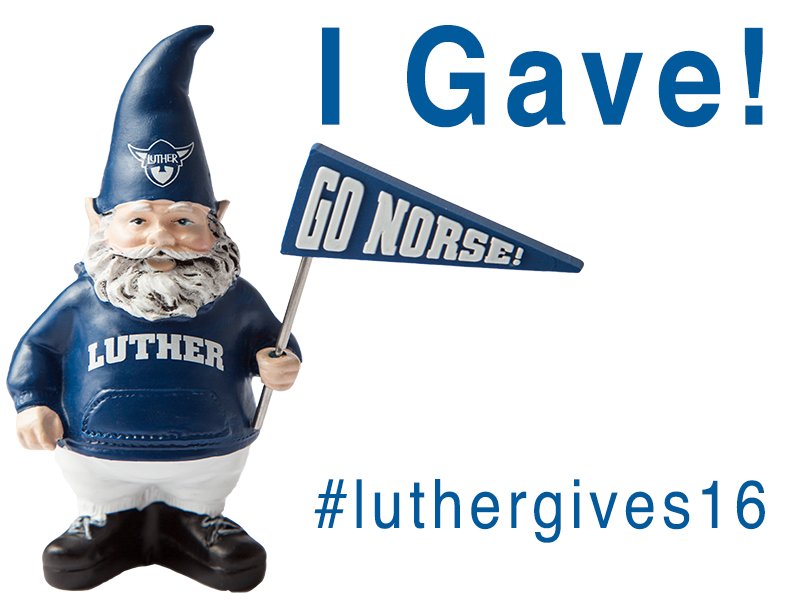 luthercollege's tweet photo. RT if you have given to the Annual Fund today to help empower students at Luther #luthergives16 https://t.co/jkR7SpdEzY