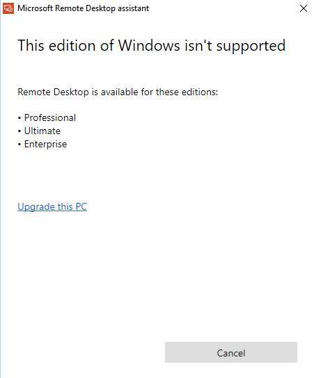 ArbyLondono's tweet image. Efectivamente la version del #Windows10 no me deja usar #RDClient @ysalaya @fmonroy