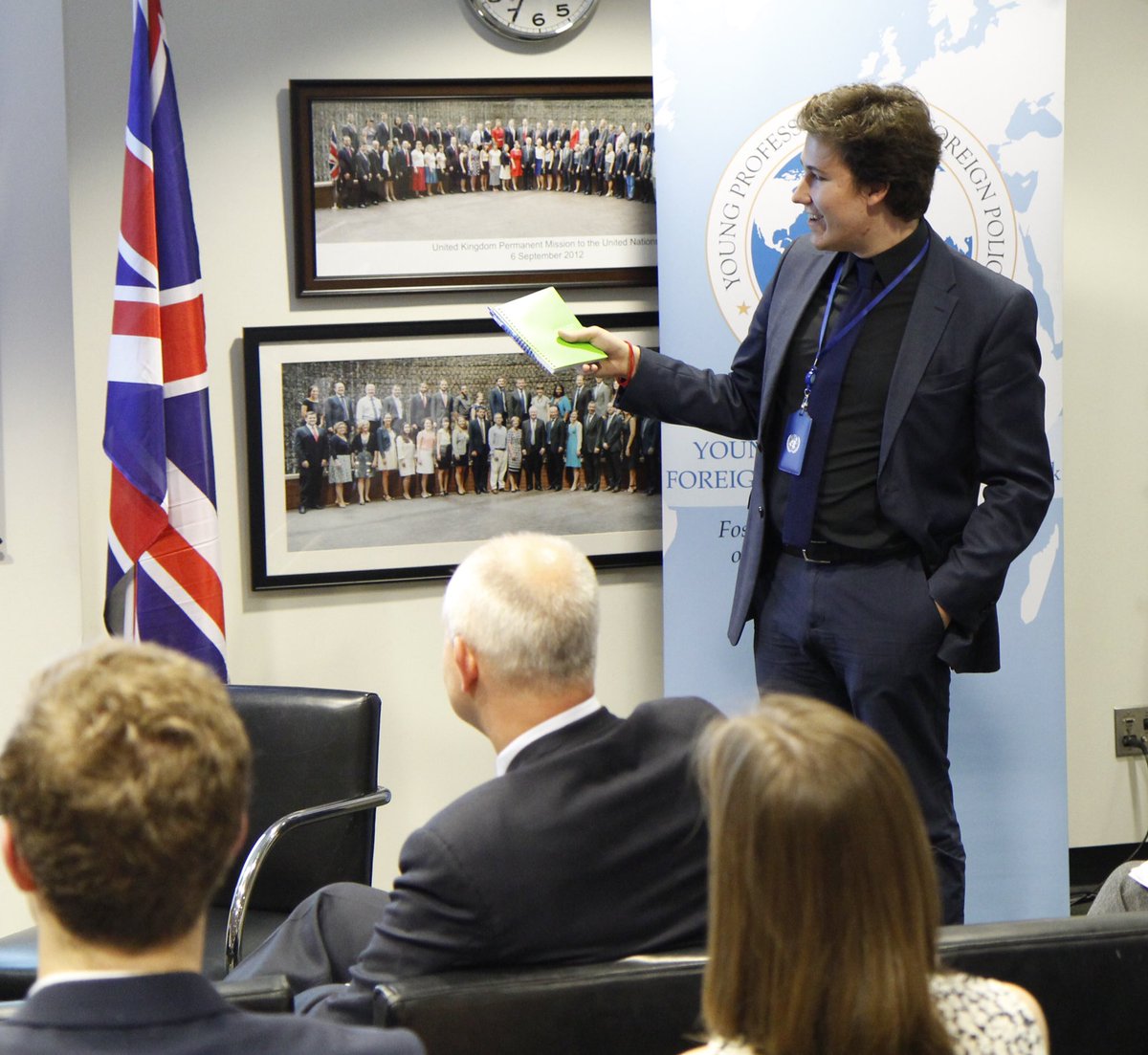 pauline_dowdall's tweet photo. .@Trevor_Gowan shares social media tools used @UN to reach young people #DiplomatAccess https://t.co/4dDth28SMY